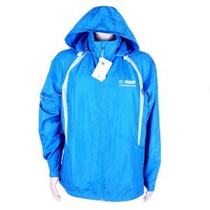 North End Men Lightweight Jacket Full Zip Reflective Water Resistant Blue Size L
